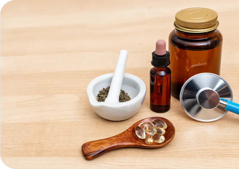 Flacons et contenands de produits de phytothérapie